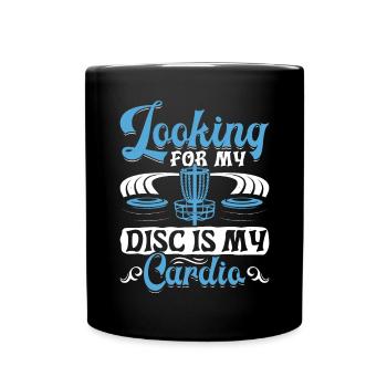 Let me play Discgolf - Full Colour Mug - black - Front