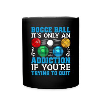 Funny Bocce Game - Full Colour Mug - black - Front