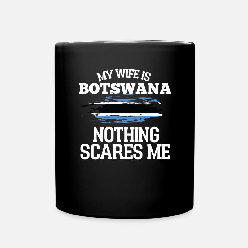 Botswana Ehefrau - Tasse einfarbig - Schwarz