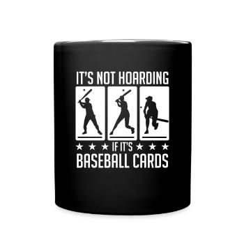Il n’est pas thésaurisé si ses cartes de baseball hommes collec - Mug uni - noir - Devant
