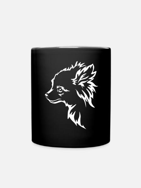 Hund Chihuahua Hundebesitzer Gechenkidee - Tasse einfarbig - Schwarz