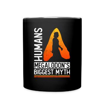 People - The biggest myth of the megalodon - - Full Colour Mug - black - Front