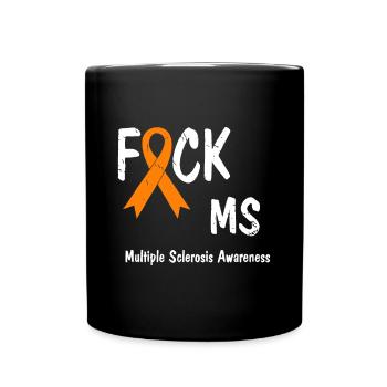 Multiple Sclerosis Awareness - Full Colour Mug - black - Front