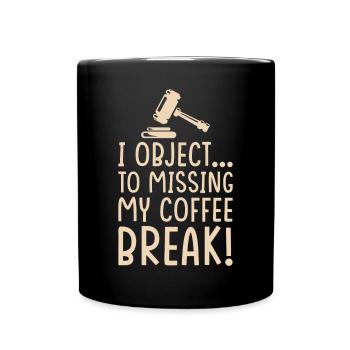 Future Lawyer Objection - Full Colour Mug - black - Front