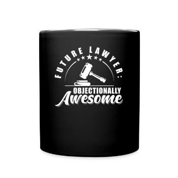 Future Lawyer Objection - Full Colour Mug - black - Front
