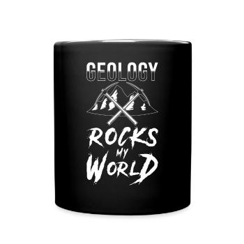 La géologie roche drôle de géologues Cadeau - Mug uni - noir - Devant