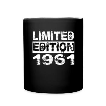 Limited Edition 1961 Birthday 1961 Birthday - Full Colour Mug - black - Front
