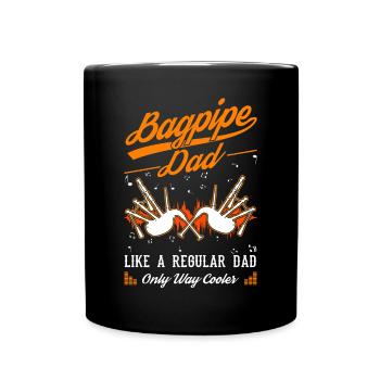 Cornemuse Père Père Cornemuse Papa - Mug uni - noir - Devant