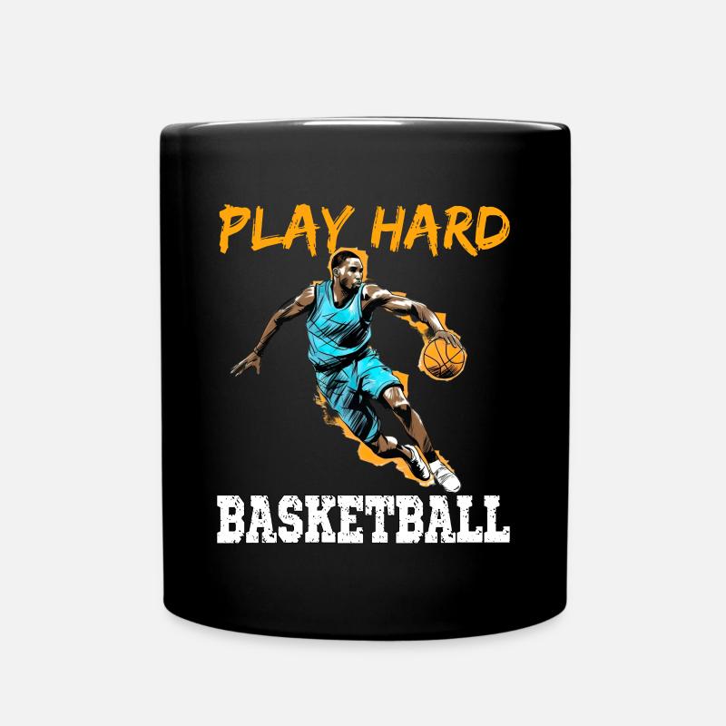 Play Hard Basketball - Tasse einfarbig - Schwarz