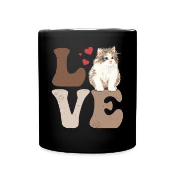 Burmese cat - Full Colour Mug - black - Front