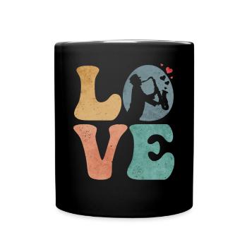Blues Musik Musikant - Tasse einfarbig - Schwarz - Vorne