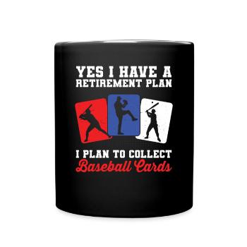 Trader Collector Men Funny I Plan To Collect Baseb - Mug uni - noir - Devant