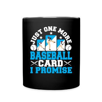 Collector Trader drôle juste une carte de baseball de plus - Mug uni - noir - Devant