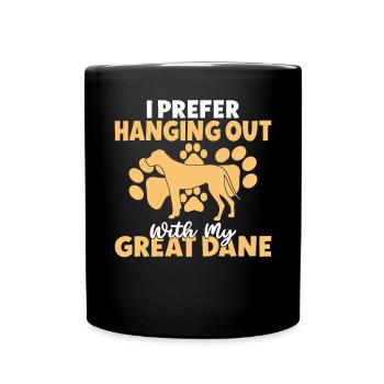 Great Dane Gifts - Tasse einfarbig - Schwarz - Vorne