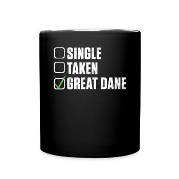 Great Dane Gifts - Tasse einfarbig - Schwarz - Vorne