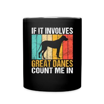 Great Dane Gifts - Tasse einfarbig - Schwarz - Vorne