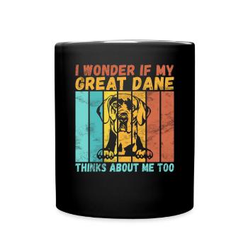 Great Dane Gifts - Tasse einfarbig - Schwarz - Vorne