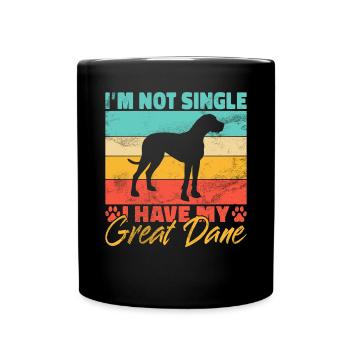 Great Dane Gifts - Tasse einfarbig - Schwarz - Vorne