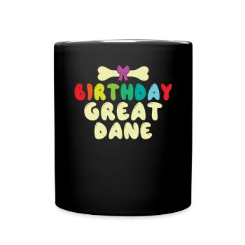 Great Dane Gifts - Tasse einfarbig - Schwarz - Vorne