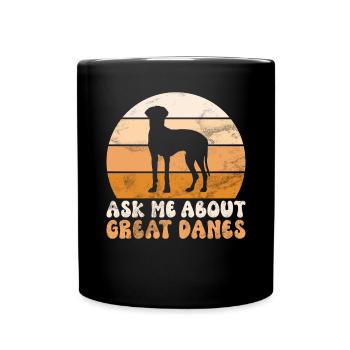 Great Dane Gifts - Full Colour Mug - black - Front