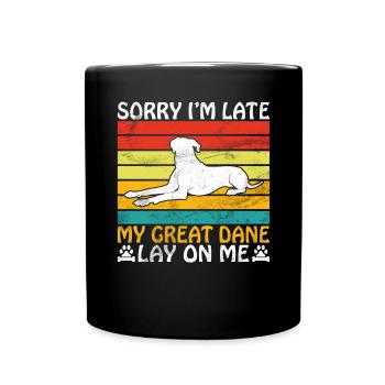 Great Dane Gifts - Tasse einfarbig - Schwarz - Vorne