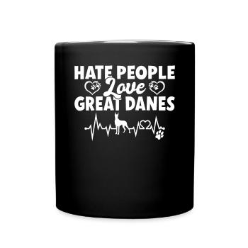 Great Dane Gifts - Tasse einfarbig - Schwarz - Vorne