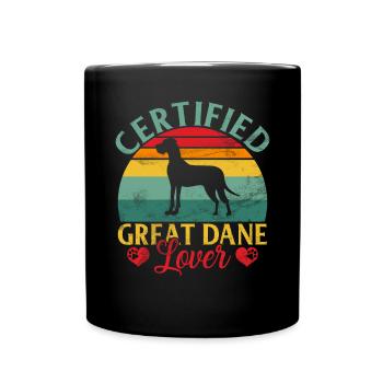 Great Dane Gifts - Tasse einfarbig - Schwarz - Vorne