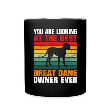 Great Dane Gifts - Tasse einfarbig - Schwarz - Vorne