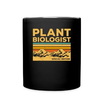 Vintage Pflanzenbiologe Sonderausgabe Botanik - Tasse einfarbig - Schwarz - Vorne
