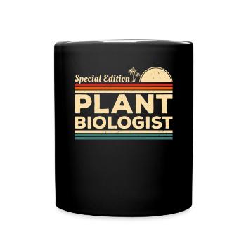 Vintage Sonderausgabe Pflanzenbiologe Botanik - Tasse einfarbig - Schwarz - Vorne