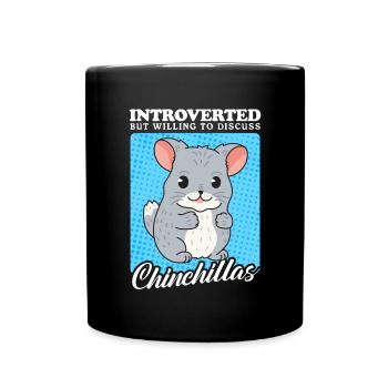 Chinchilla owner | cute chinchillas gift - Full Colour Mug - black - Front