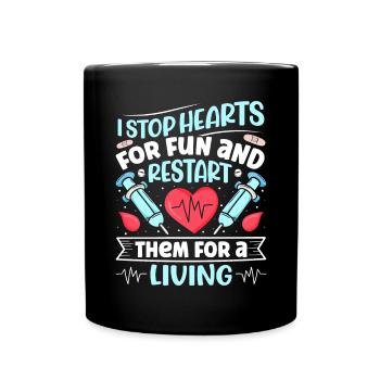 Nursing Assistent Design - Tasse einfarbig - Schwarz - Vorne