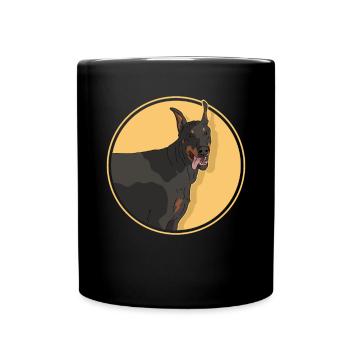 Doberman Dogs Dog Owner Gift - Full Colour Mug - black - Front