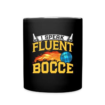 Funny Bocce Game - Full Colour Mug - black - Front