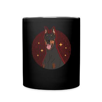 Doberman Dog Owner Dog Gift - Full Colour Mug - black - Front