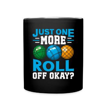 Funny Bocce Game - Full Colour Mug - black - Front