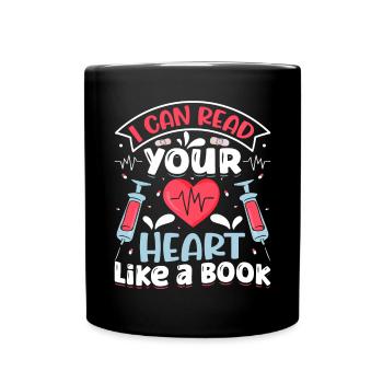 Nursing Assistent Design - Tasse einfarbig - Schwarz - Vorne