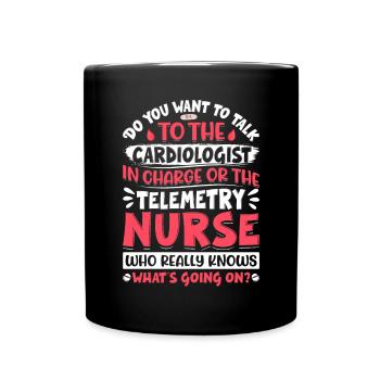Nursing Assistent Design - Tasse einfarbig - Schwarz - Vorne
