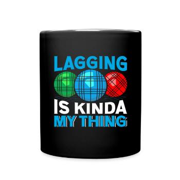 Funny Bocce Game - Full Colour Mug - black - Front