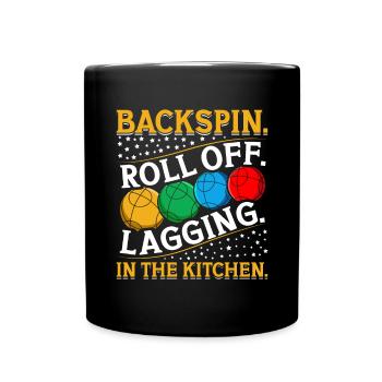 Funny Bocce Game - Full Colour Mug - black - Front