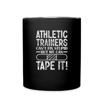 Sportmediziner Sportmedizin Athletiktrainer - Tasse einfarbig - Schwarz - Vorne
