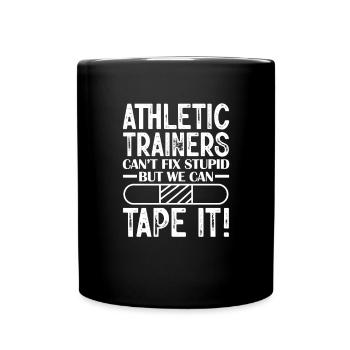 Sportmediziner - Tasse einfarbig - Schwarz - Vorne