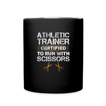 Sportmediziner Sportmedizin Athletiktrainer - Tasse einfarbig - Schwarz - Vorne