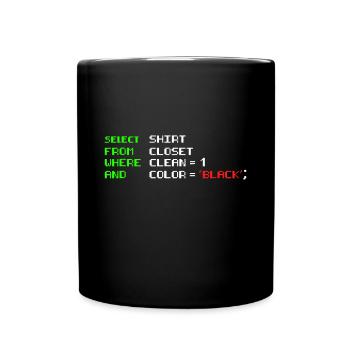 Software Engineers Funny Joke Programming Coding - Full Colour Mug - black - Front