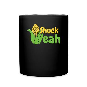 Shuck yes- Corn Farmer Farmer Corn Grain - Full Colour Mug - black - Front