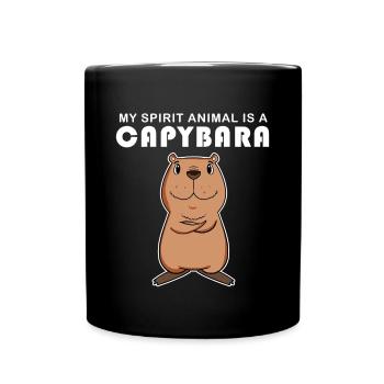 Capybara Wasserschwein Capybaras - Mug uni - noir - Devant