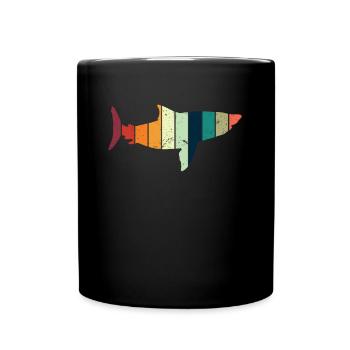 Megalodon Retro - Requin Mégalodon - Mug uni - noir - Devant