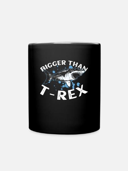 Plus grand que le T-Rex - Megalodon - Megalodon Shark - Mug uni - noir