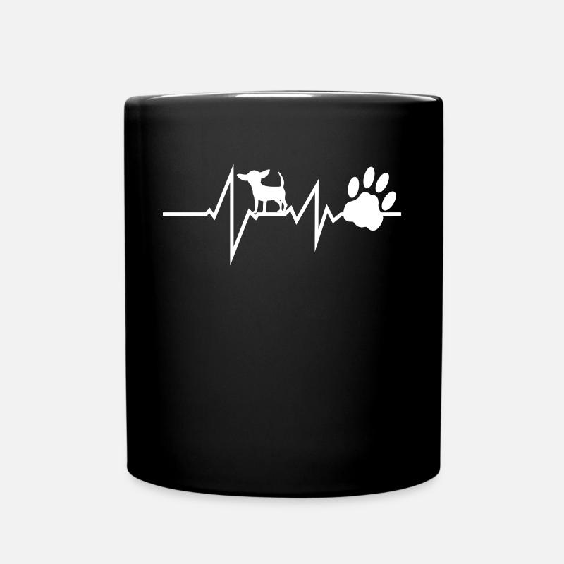 Hund Chihuahua Hundebesitzer Gechenkidee - Tasse einfarbig - Schwarz