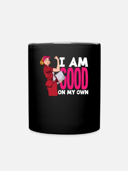 Feminismus Feministin - Tasse einfarbig - Schwarz